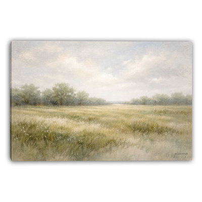 Misty Meadow Wrapped Canvas Wall Art