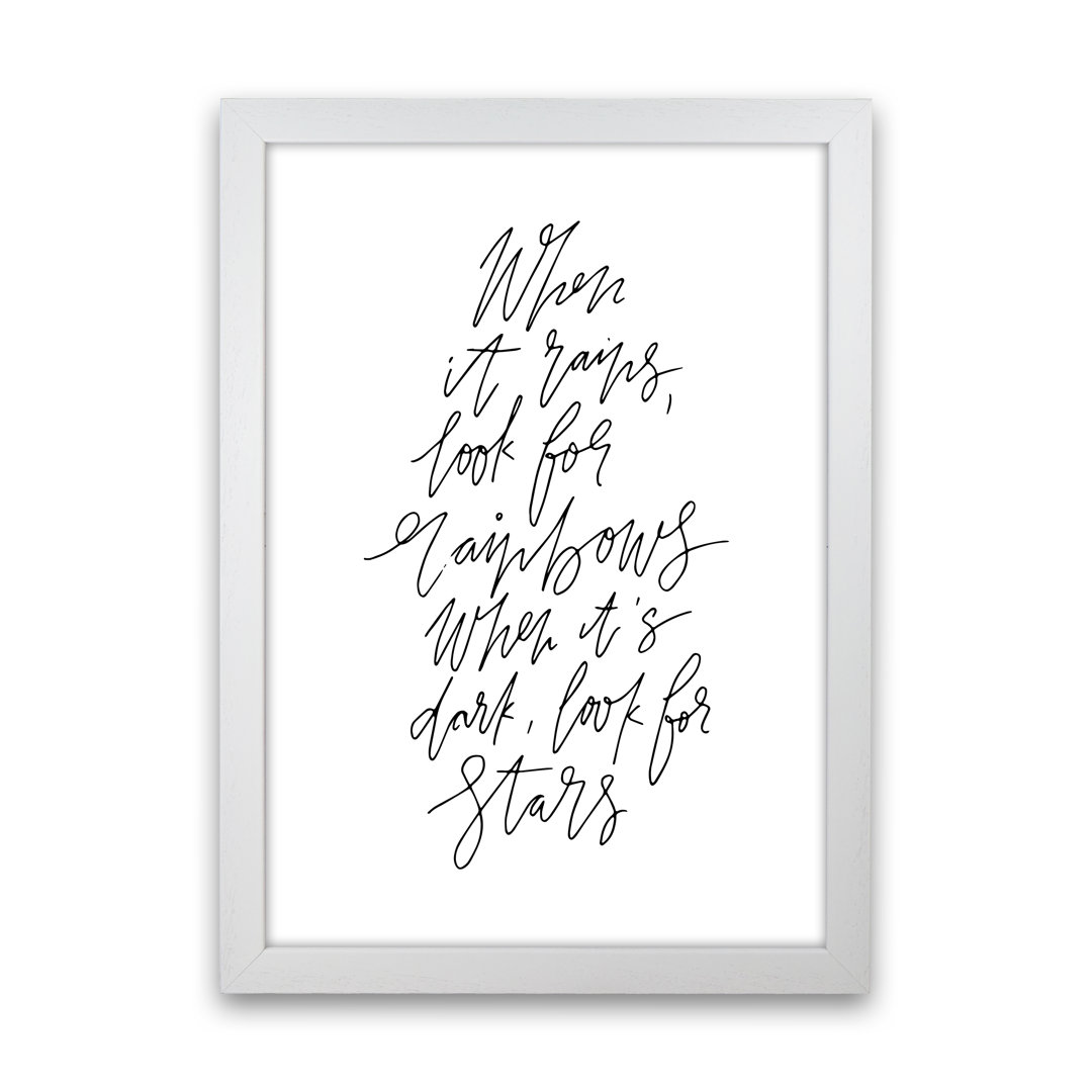 When It Rains Look For Rainbows - Print