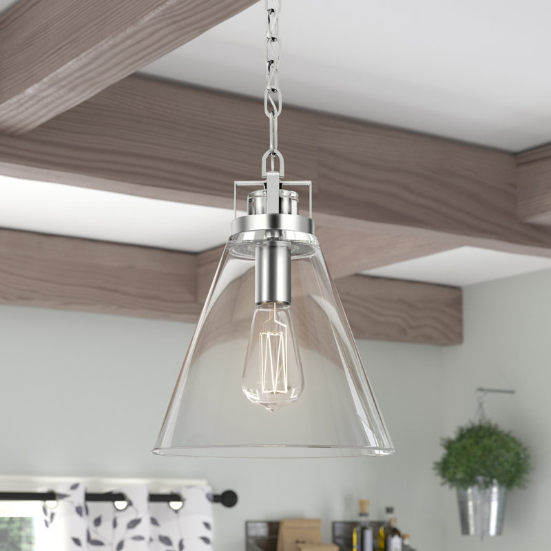 Frontage Pendant from Visual Comfort Studio, Satin Nickel