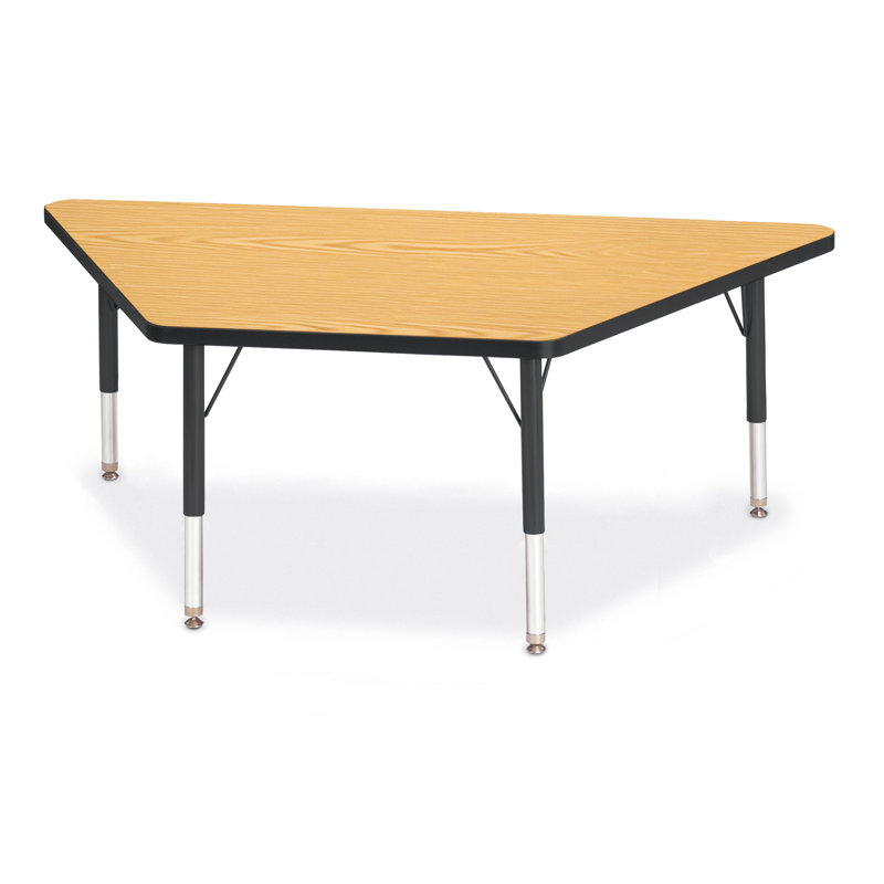 Adjustable Height Trapezoid Activity Table with Laminate Top