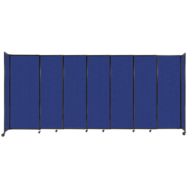 Cloison portative Soundsorb, H 81 po x l 186 po x P 18 po, Bleu