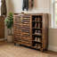 Armoire à chaussures 2 portes avec 5 tablettes ouvertes avec dosseret l 45,67 po-422278211
