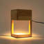 Lampe de table en bois 10,11 po H