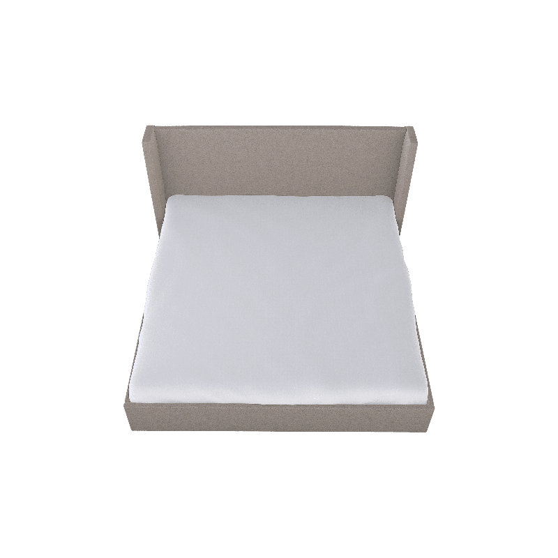 Chloe Upholstered Wingback Bed, Study Hall Stone, California King