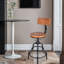 Tabouret de bar pivotant en bois massif Gianantonio-725616799