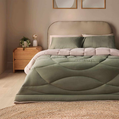 Silentnight Luxury Washed Coverless 10.5 Tog Duvet and Pillowcase
