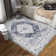 Oriental Machine Washable Area Rug with Rubber Backing for Living Room Non-Slip Indoor Carpet Low-Pile Rug for Bedroom Dining Room Hallway Kitchen Office Playroom Nursery