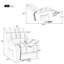 Fauteuil inclinable rembourré Muguette-479595521