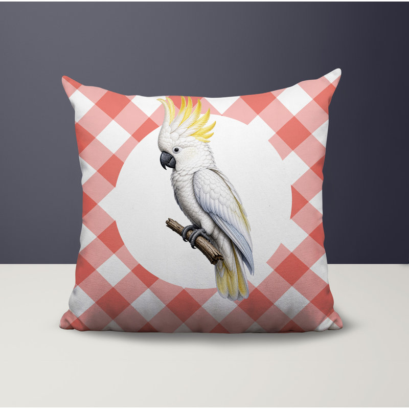 Coussin réversible intérieur / extérieur Cockatoo, 18 x 18, Pêche