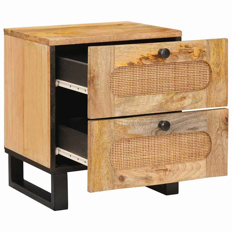 40cm W Solid Wood Bedside Table
