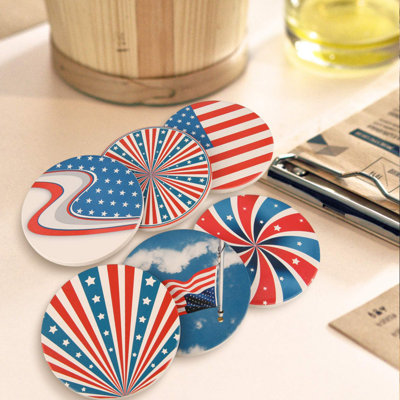 Round 6 Piece Coaster Set
