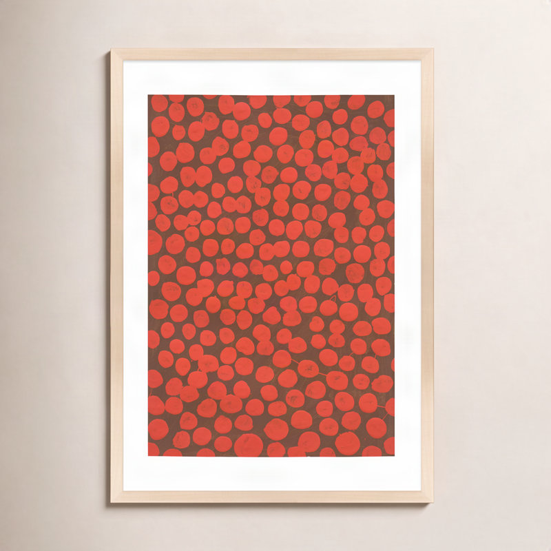 Navi Salsa on Brown par Michela Sorrentino - Peinture, H 38 po x l 26,5 po x P 1,25 po, Brun
