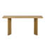 U_STYLE Console élégante avec placage en pin et pieds géométriques, idéale pour le salon, le bureau et la salle à manger-202211381