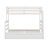 Wood Twin XL Over Queen Bunk Bed With Trundle, Ladder & Safety Guardrail, Can Be Separated Into 3 Beds-1472100829