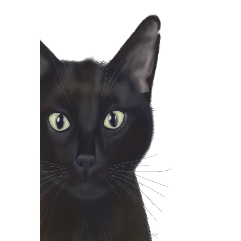 Chat, portrait de Gus, H 36 po x l 24 po x P 1 po