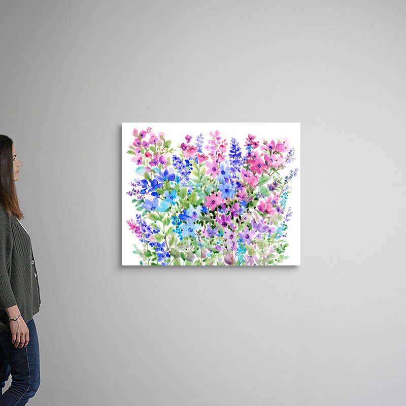 Art floral sur toile Floral Fragrance II, H 32 po x l 40 po x P 1,25 po, Toile tendue