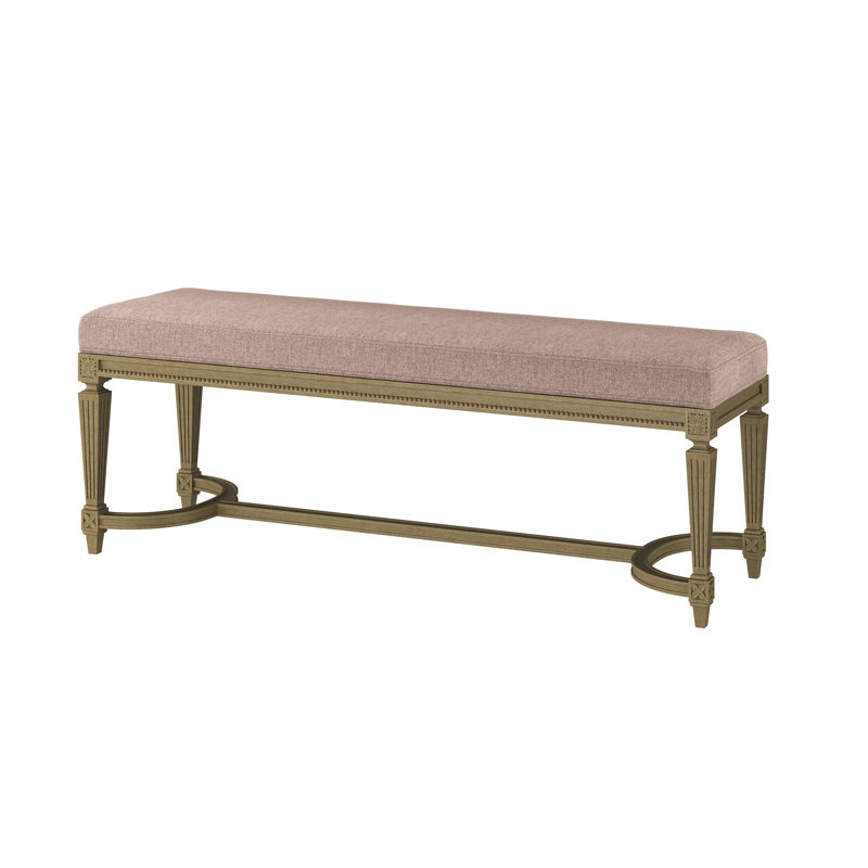 Grant II Performance Fabric Upholstered Bench, Dune, Hanover Twilight (Performance fabric) 1354-94