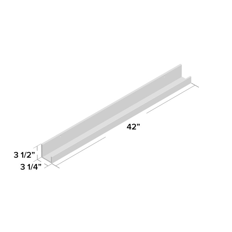 Kinta Picture Ledge Wall Shelf, Black