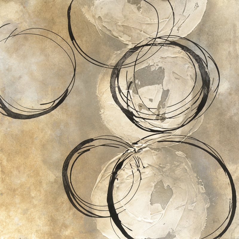 «Circle in A II» par Chris Paschke - peinture sur toile tendue, H 12 po x l 12 po, Toile tendue, Non