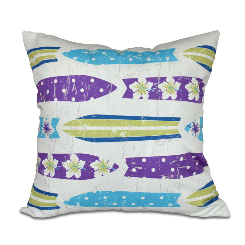 Dean Outdoor Reversible Throw Pillow, Purple