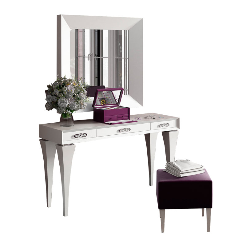 Ensemble de coiffeuse avec tabouret