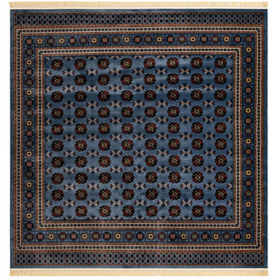 Traditional Hinshaw Runner Rug Blue Color