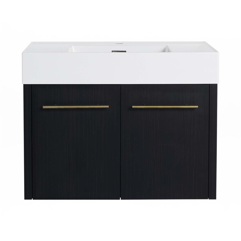 Meuble-lavabo mural avec lavabo, 30"