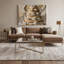 Desserts Vanilla cake Beige Canvas Wall Art