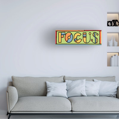 Art mural sur toile tendue «Howie Green» pour décoration de salon, de chambre à coucher ou de bureau - 16 x 47