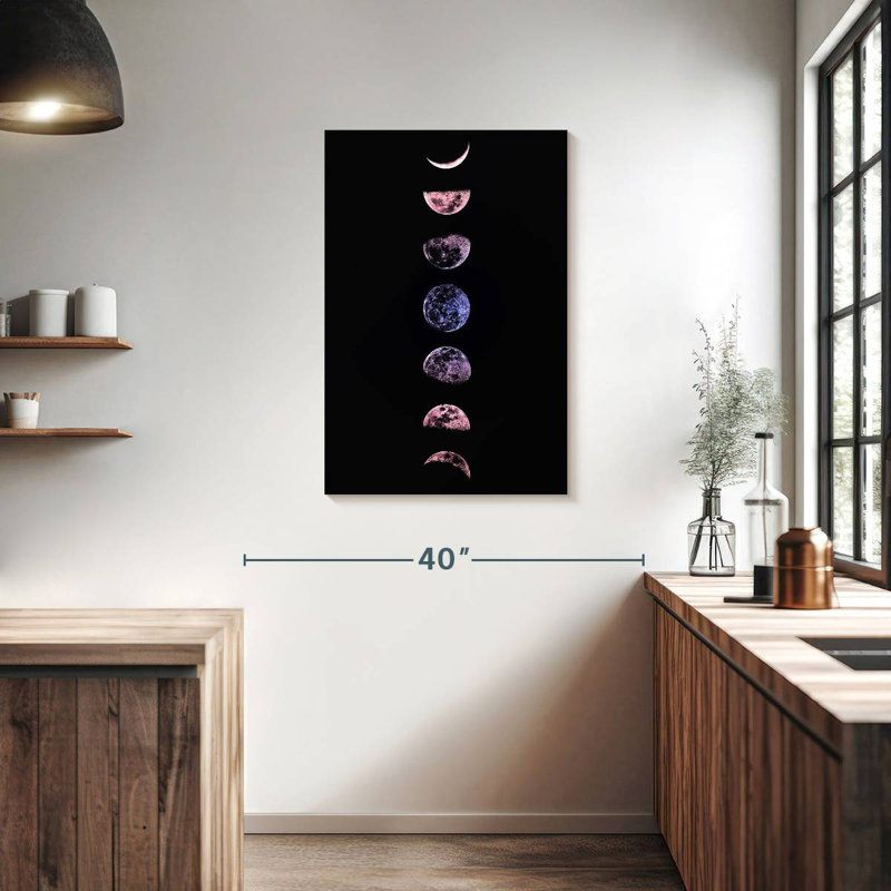 Oberle Pastel Moon Phases, 36" H x 24" W