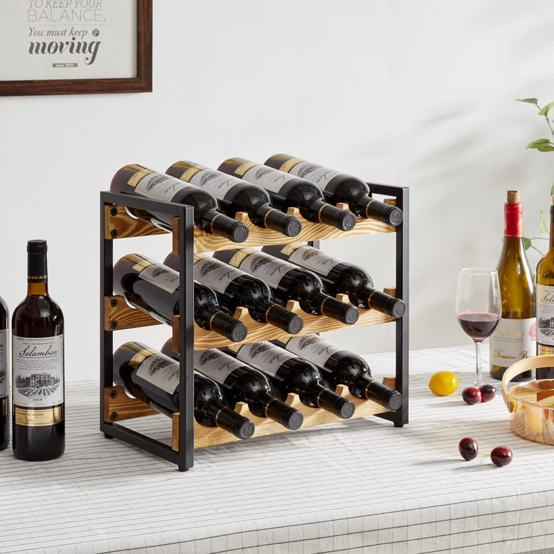 Blaklie Wine Bottle Rack Brown