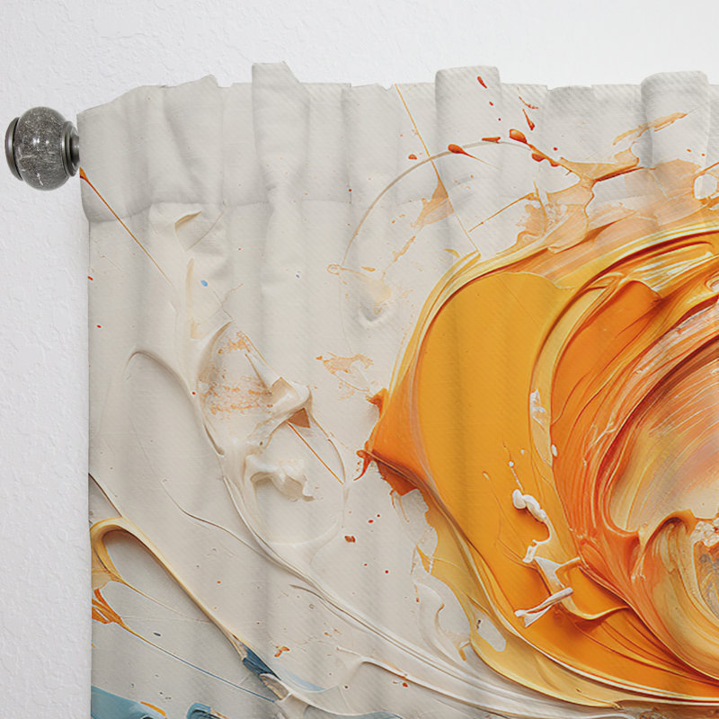 Antunez Spiral Chaos Collages Unleashed I - Modern Velvet Curtain - Room Darkening - 1 panel, 52" W x 84" L
