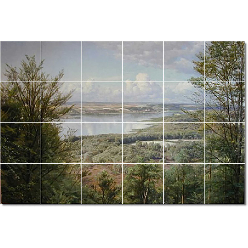 Carreau de céramique décorative 36 po x 24 po 6 po x 6 po, Peder Mork Monsted Country W22848