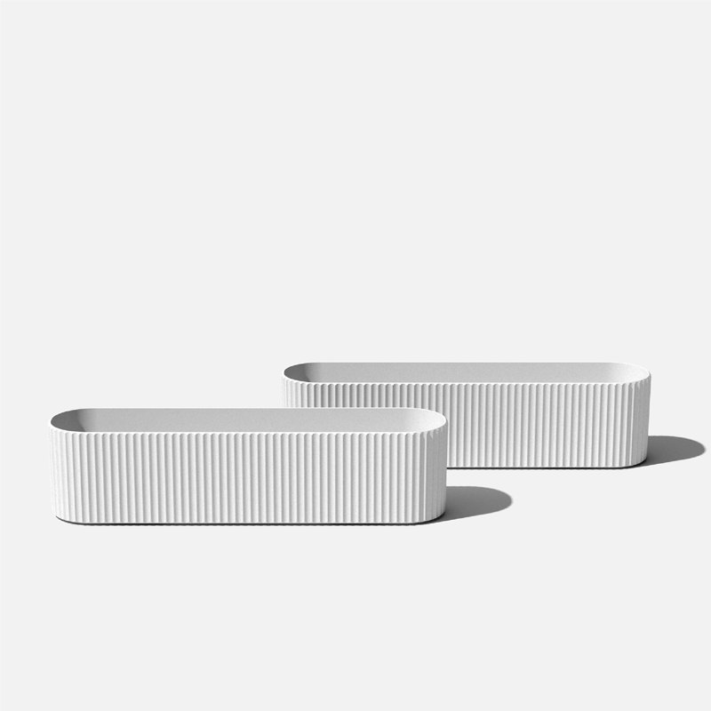 Veradek Demi Series Window Box 36" Planter, White, 2