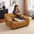 47'' Wide Tufted Full-Grain Genuine Leather 1-Seater Accent Chair Sofa-2053726475