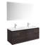 Ensemble de meuble-lavabo mural simple 46" avec miroir Jasso