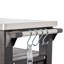 Chariot-bar pour barbecue avec rangement en acier inoxydable Keter Unity-70446006