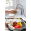 Robinet de cuisine rétractable en acier inoxydable doré - Buse haute pivotante à 360 °, poignée simple pour un ajustement facile de la température et du débit de l'eau Profondeur, largeur 10,24, 9,14-980510458