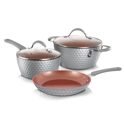 5 - Piece Non-Stick Anodized Aluminum Cookware Set