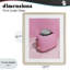 Toile disco sur fond rose, reproduction encadrée sous verre, design par Lish Creative-1633785946-1633785956