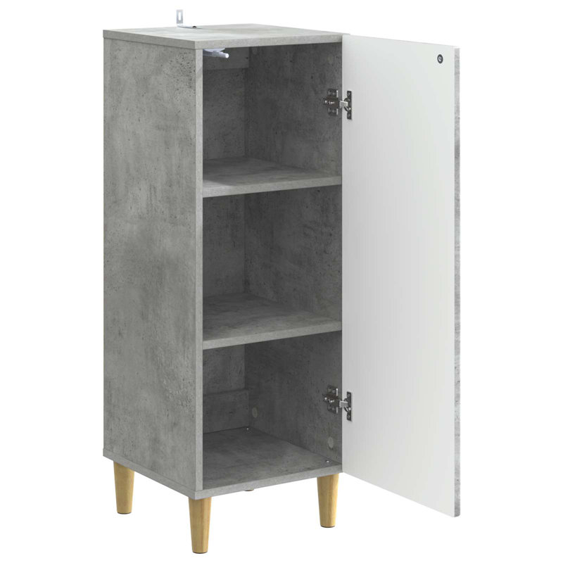 33 cm W Sideboard, Concrete Grey