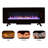 48 Inch Curved Front Wall Mounted Electric Fireplace With Remote And Multi Color Flame & Emberbed