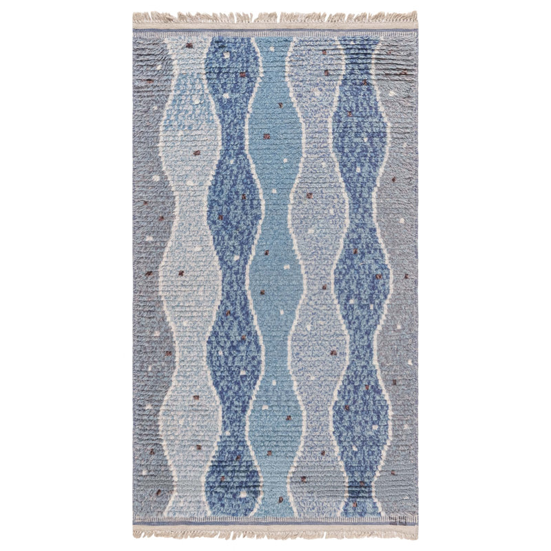 Vintage One-of-a-Kind Rectangle 3'9" X 5'11" Hand Knotted Area Rug