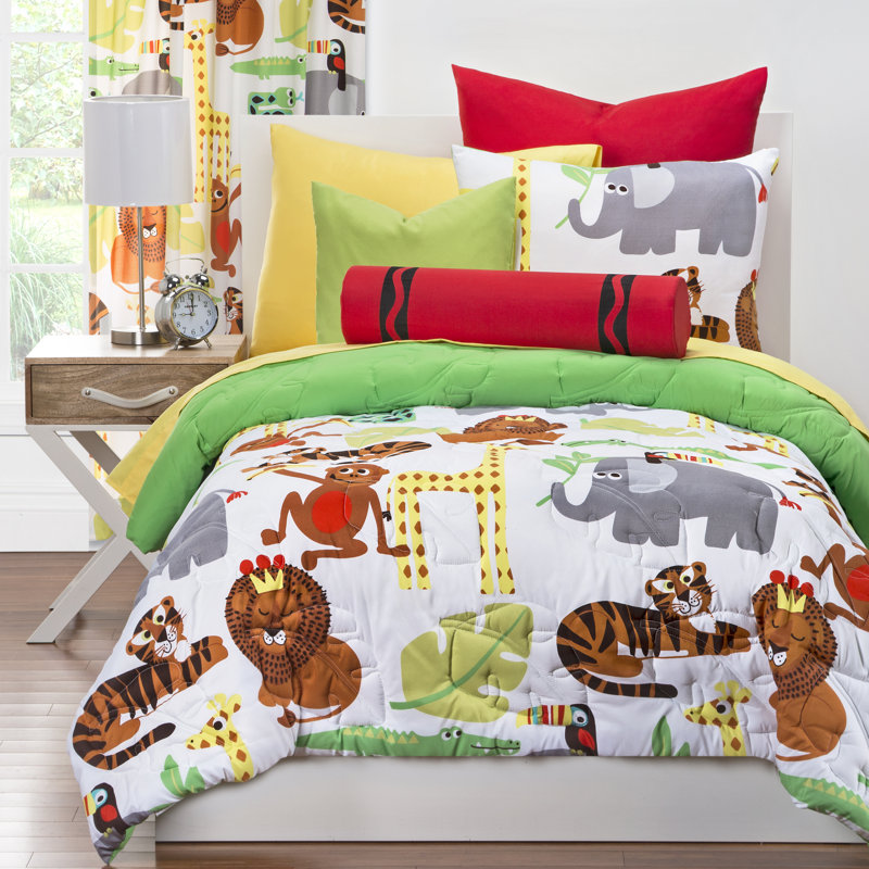 Jungle Love Reversible Comforter Set, Twin