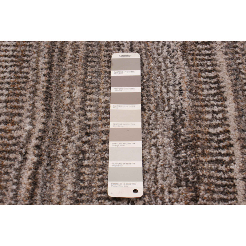 Tapis taupe unique 8 pi 3 po x 10 pi Sevinc