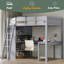 Lit mezzanine double avec bureau et tablette-1273042596