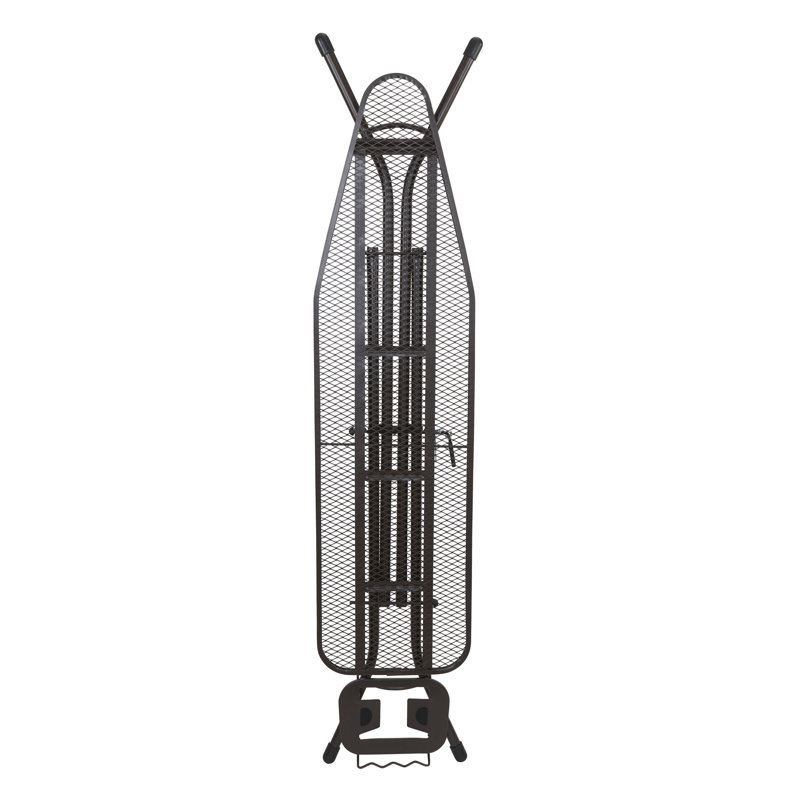 Ultra Ironing Board with 4‑Leg V‑Frame, Steel Mesh Top, Cotton Cover