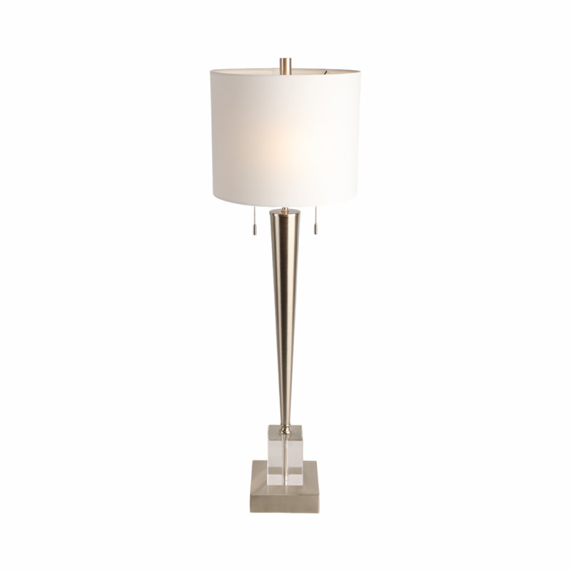 Carmelo Standard Table Lamp, Silver