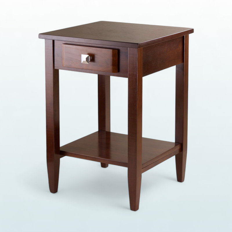 Hallicy End Table in Walnut
