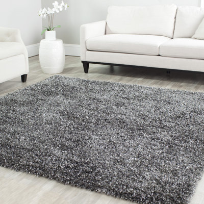 Delane Handmade Tufted Charcoal Area Rug